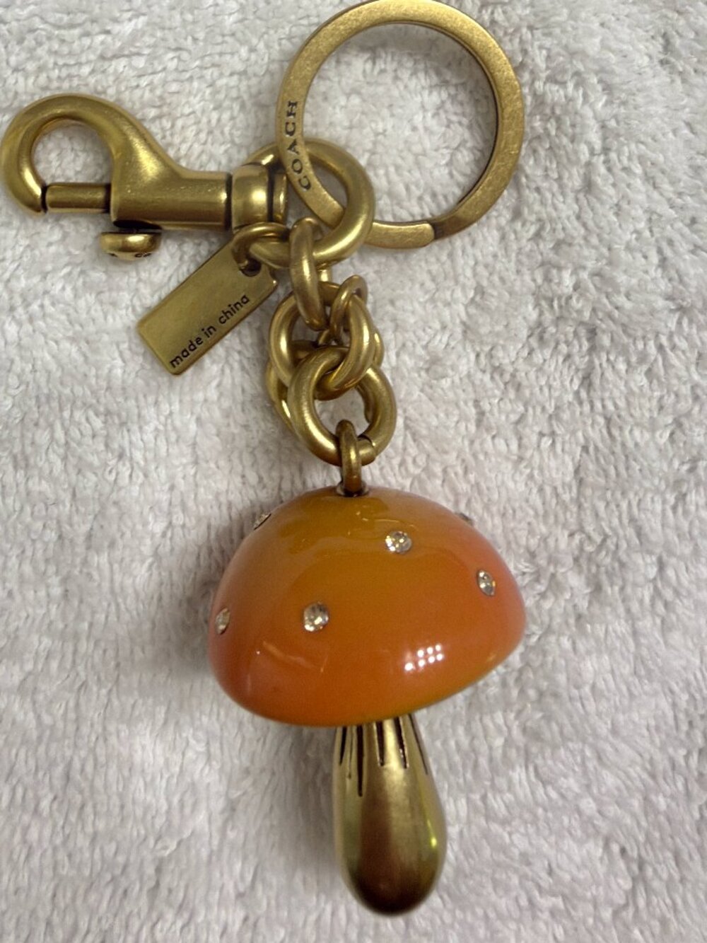 Coach mushroom charm.  Fast shipper